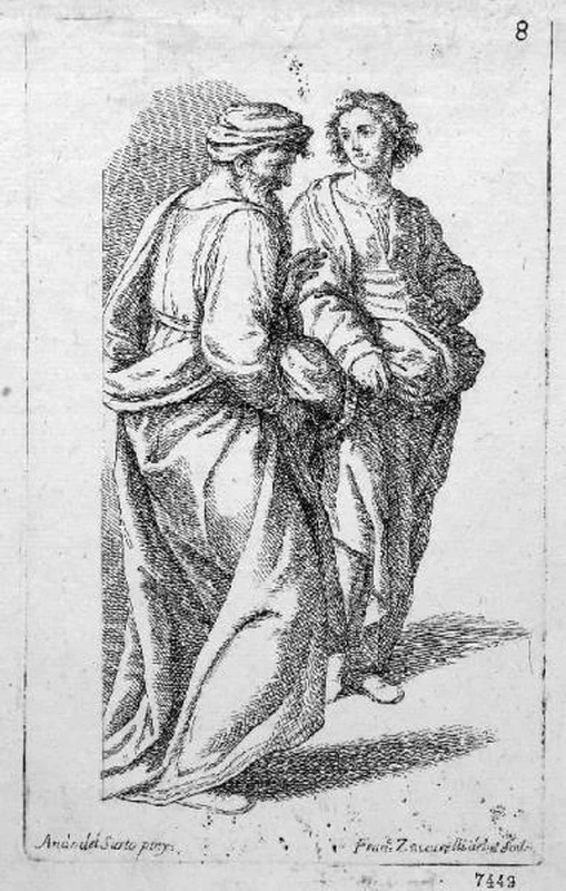 Storia dei Padri Serviti dipinta nel monastero dell'Annunciata di Firenze - incisore, Pinacoteca Tosio Martinengo, Brescia